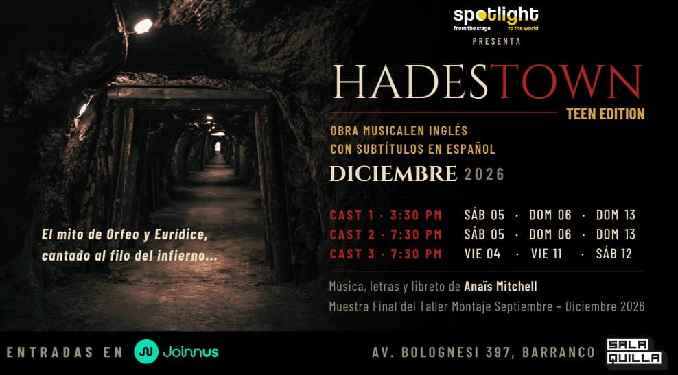 Hadestown Teen Edition — Teatro — Sala Quilla convencional