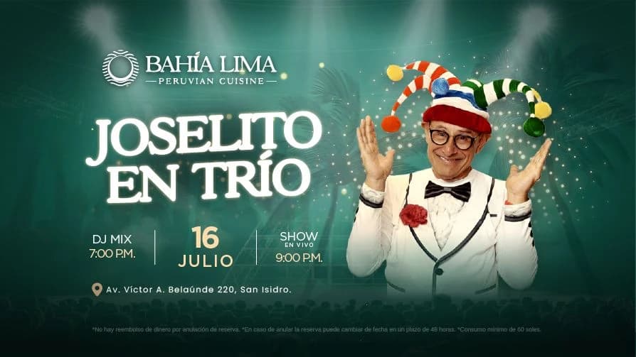 Joselito — Concierto — MESAS BAHIA LIMA