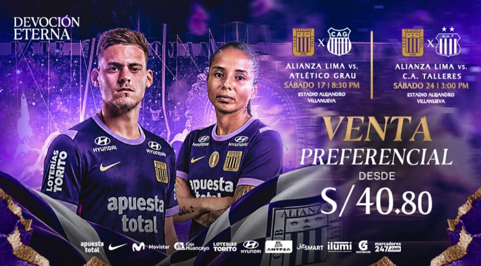Combo Alianza Lima vs Atlético Grau - Liga 1 | Talleres - Amistoso femenino — Deporte