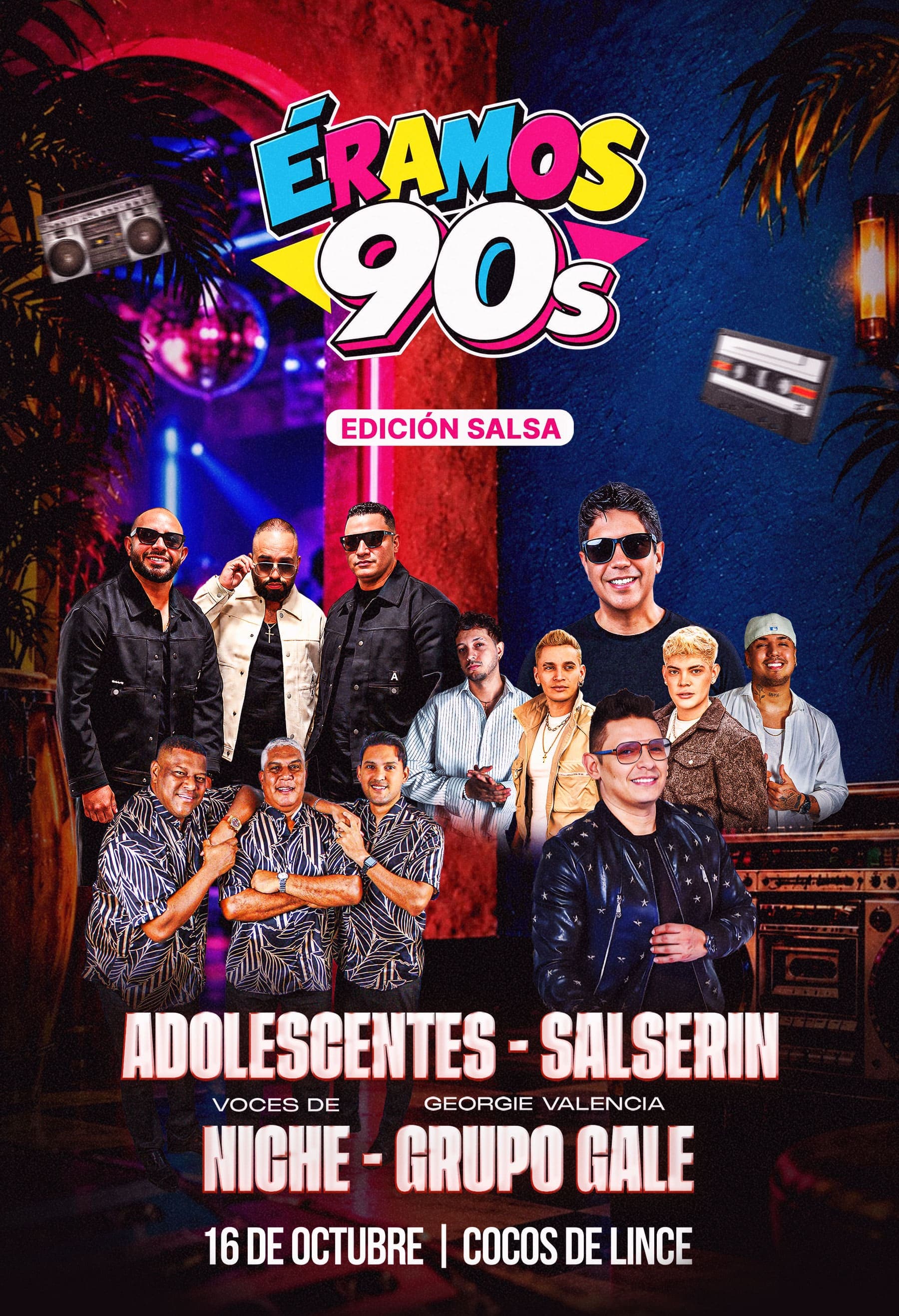 Éramos 90s – Edición Salsa — Concierto — Centro de Convenciones Coco's