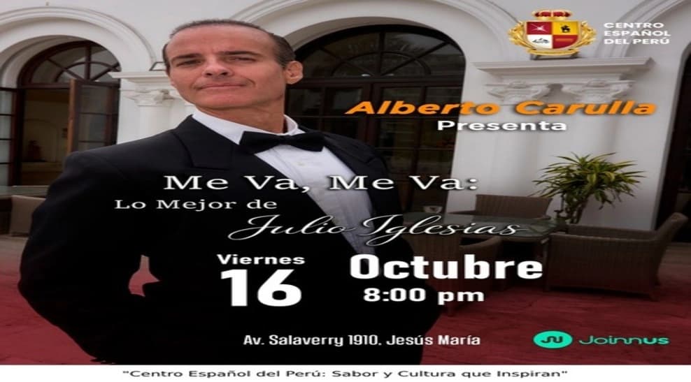 Alberto Carulla – Me Va, Me Va: lo mejor de Julio Iglesias — Concierto