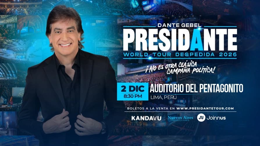 PRESIDANTE 2026 | World Tour Despedida - Dante Gebel — Talk — Auditorio del Pentagonito
