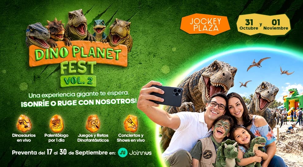 Dinoplanet Fest 2026 – El primer festival de dinosaurios del Perú — Infantil