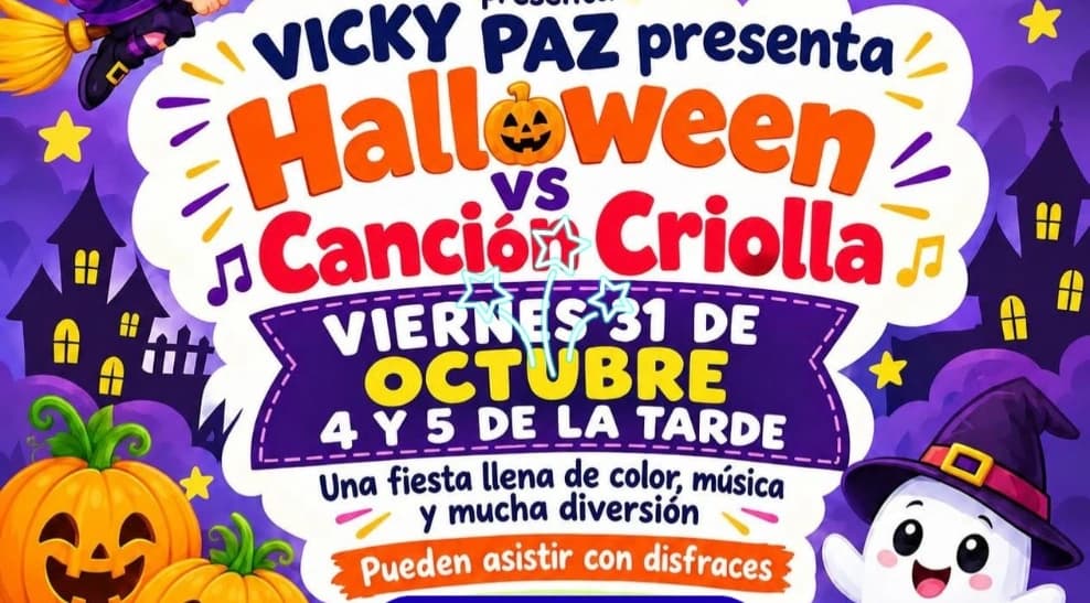 Espectáculo Halloween vs. Música Criolla — Infantil