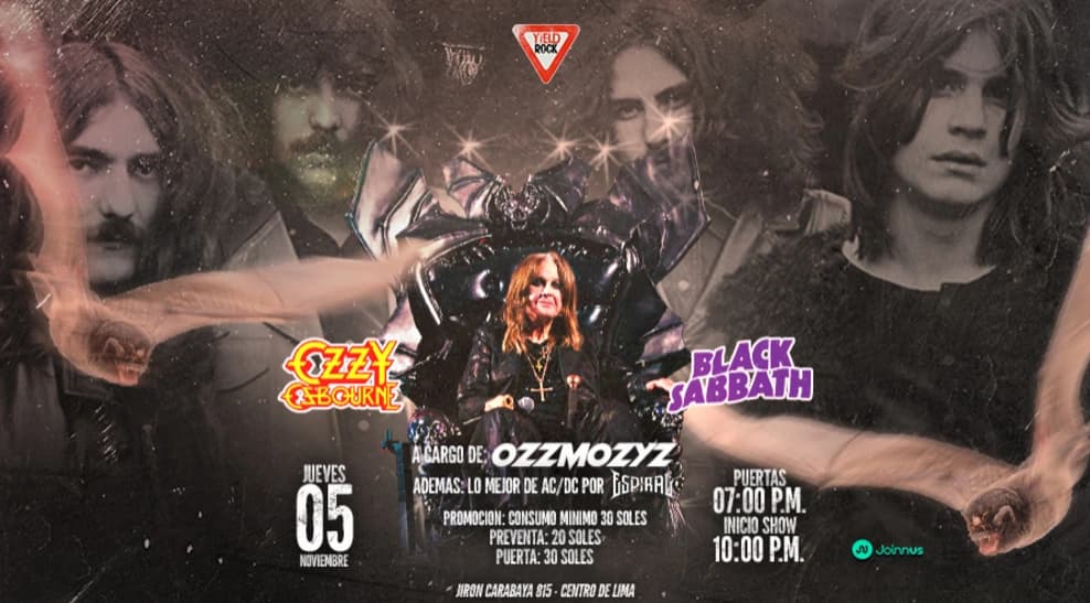 Grandes éxitos de Ozzy Osbourne & Black Sabbath — Concierto — Embassy