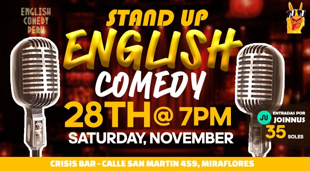Stand-up comedy en inglés — Teatro