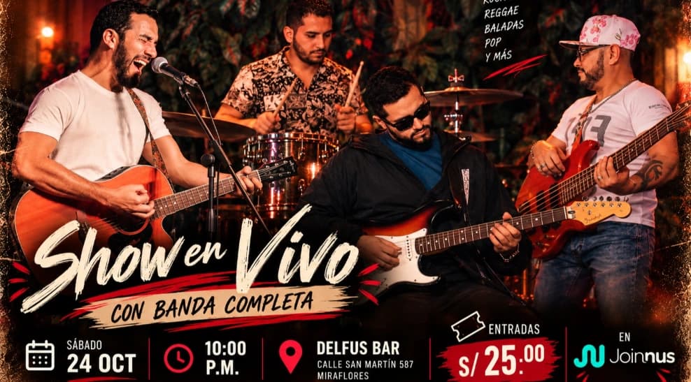 Show en vivo | Banda completa — Concierto — Delfus Taberna Bar