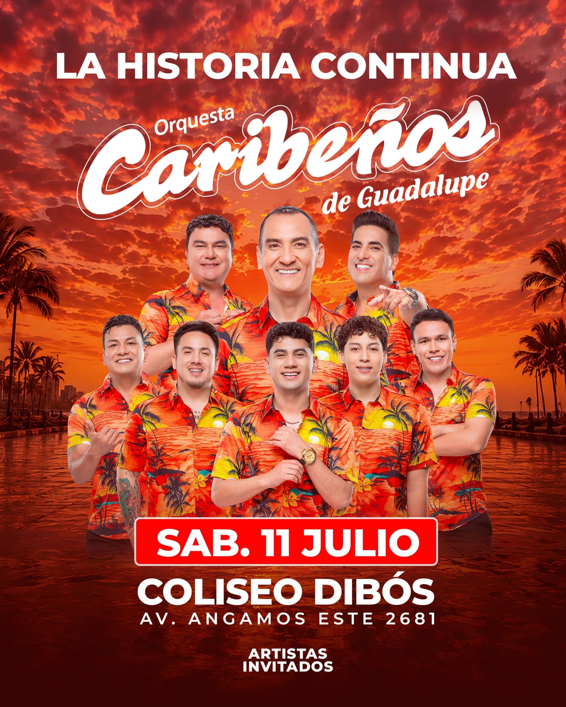 Orquesta Caribeños de Guadalupe — Concierto — COLISEO DIBOS
