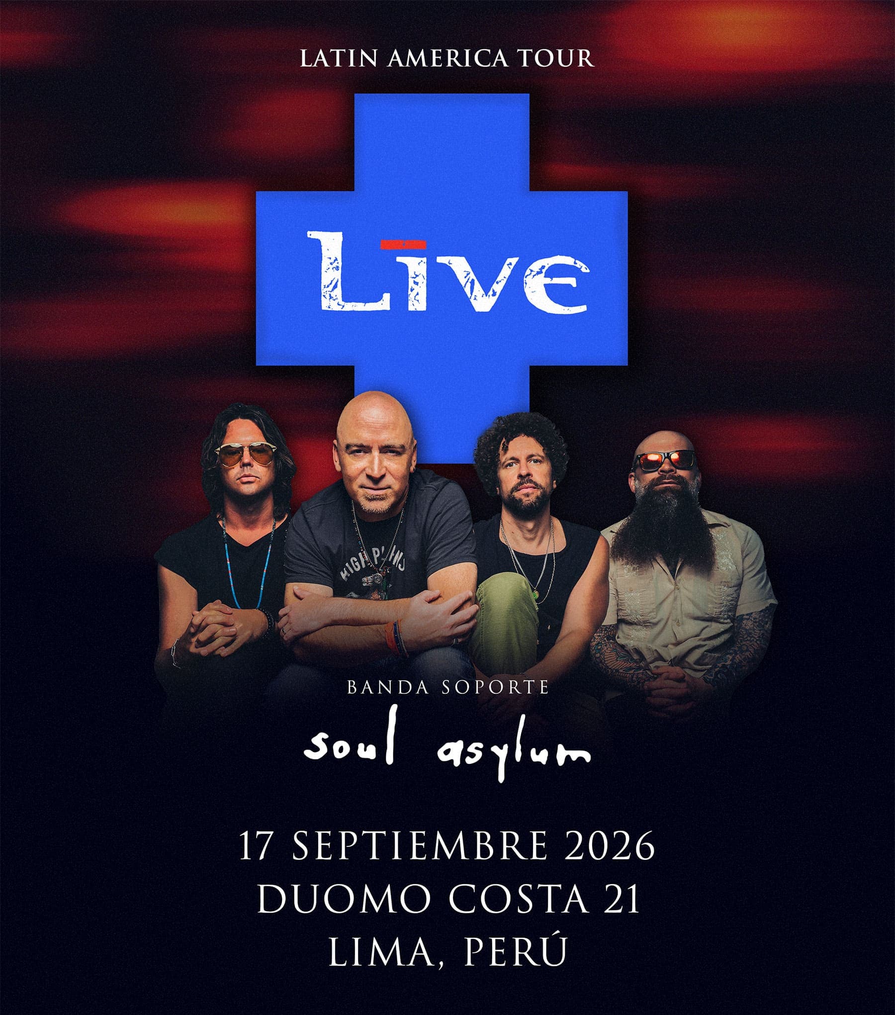 LIVE y Soul Asylum en Lima — Concierto — DUOMO DE MULTIESPACIO COSTA 21