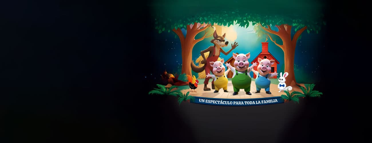 Los Tres Chanchitos y el Lobo Feroz en Teatro Padua — Infantil — AUDITORIO SAN ANTONIO DE PADUA